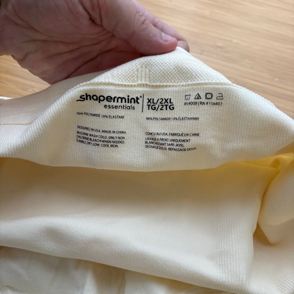 Shapermint XL/XXL Beige High Waisted Shaper Panty 54008 Shapewear Neutral Comfy - Picture 4 of 10